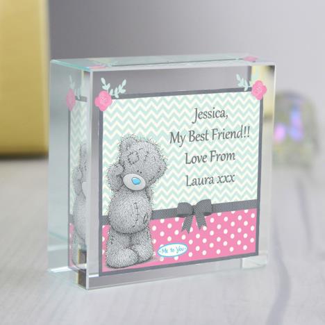 Personalised Me to You Pastel Belle Crystal Block Extra Image 2